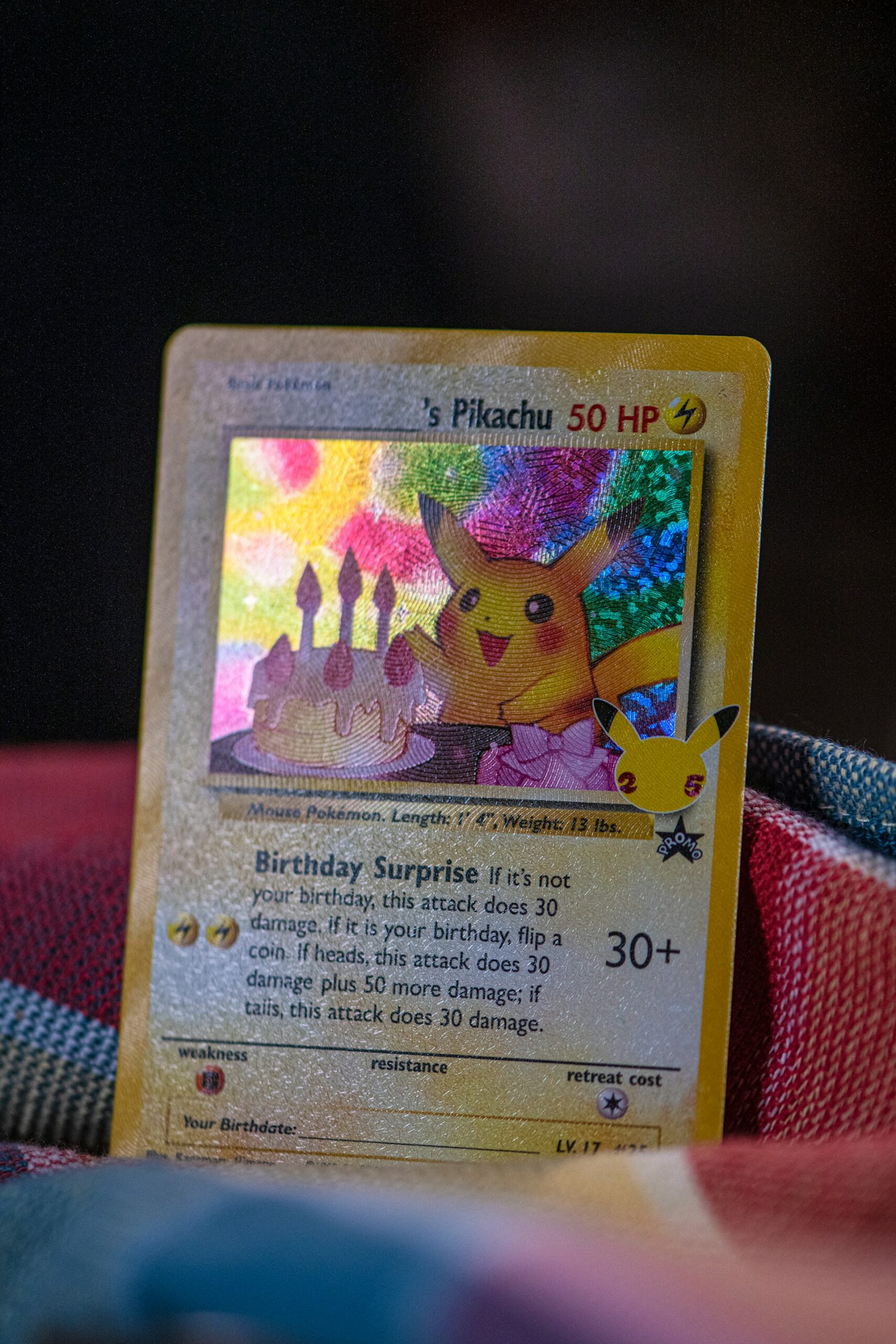Carta Pokémon TCG 25 aniversario